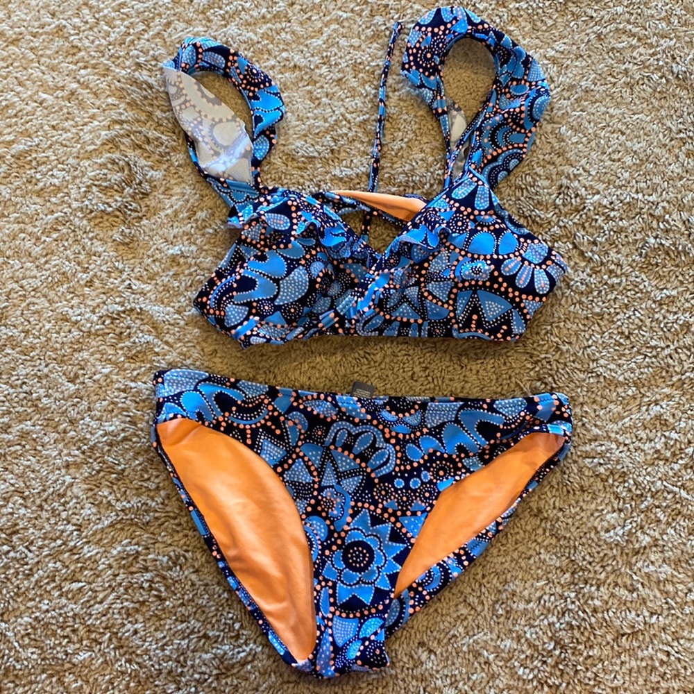 Aerie wrap top ruffle bikini